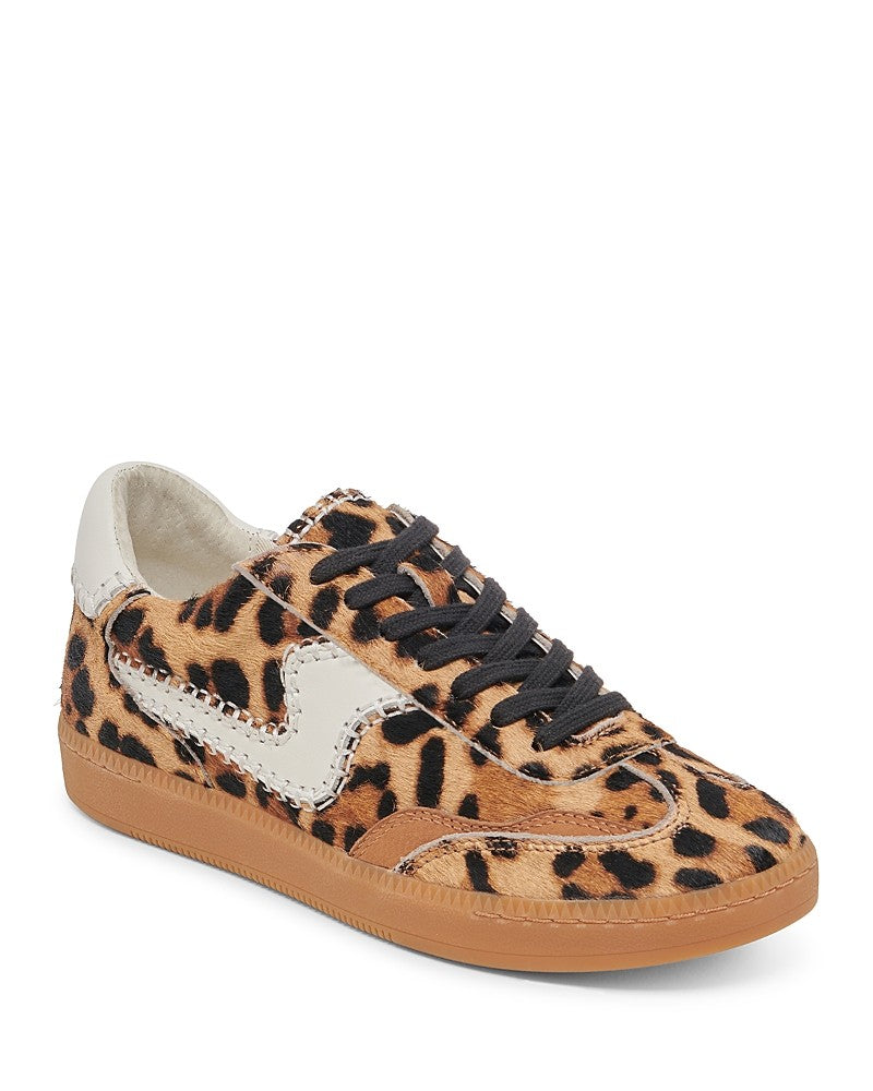 Dolce Vita Women's Notice Stitch Low-Profile Lace-up Sneakers - Dark Leopard Multi Size 6 - Bellso